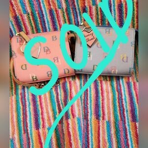 SOLD !3 Days Only💖 Dooney Bourke Rare IT girl Wallet Y2k Rainbow Multi Color